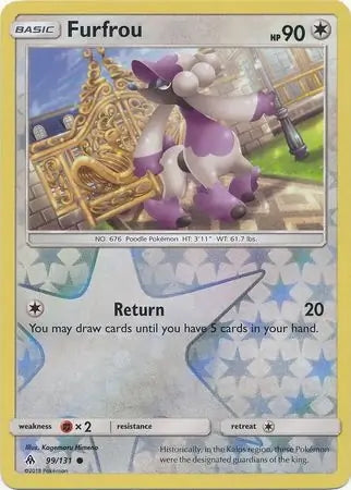 Forbidden Light Furfrou #99/131 reverse holo